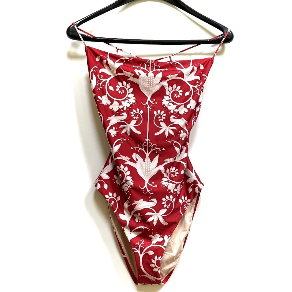 Agua By Agua Bendita Ceramica Maiz Hand Embroidered Swimsuit / Bodysuit …